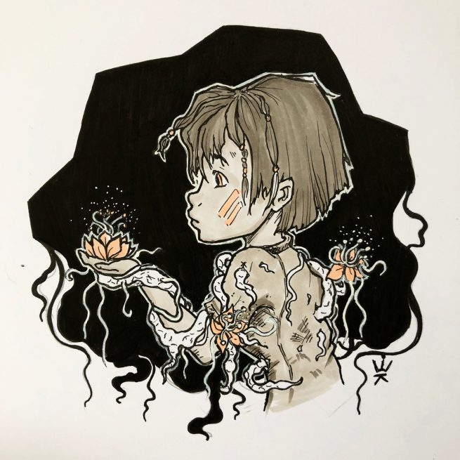 Inktober 2017: The Parasite